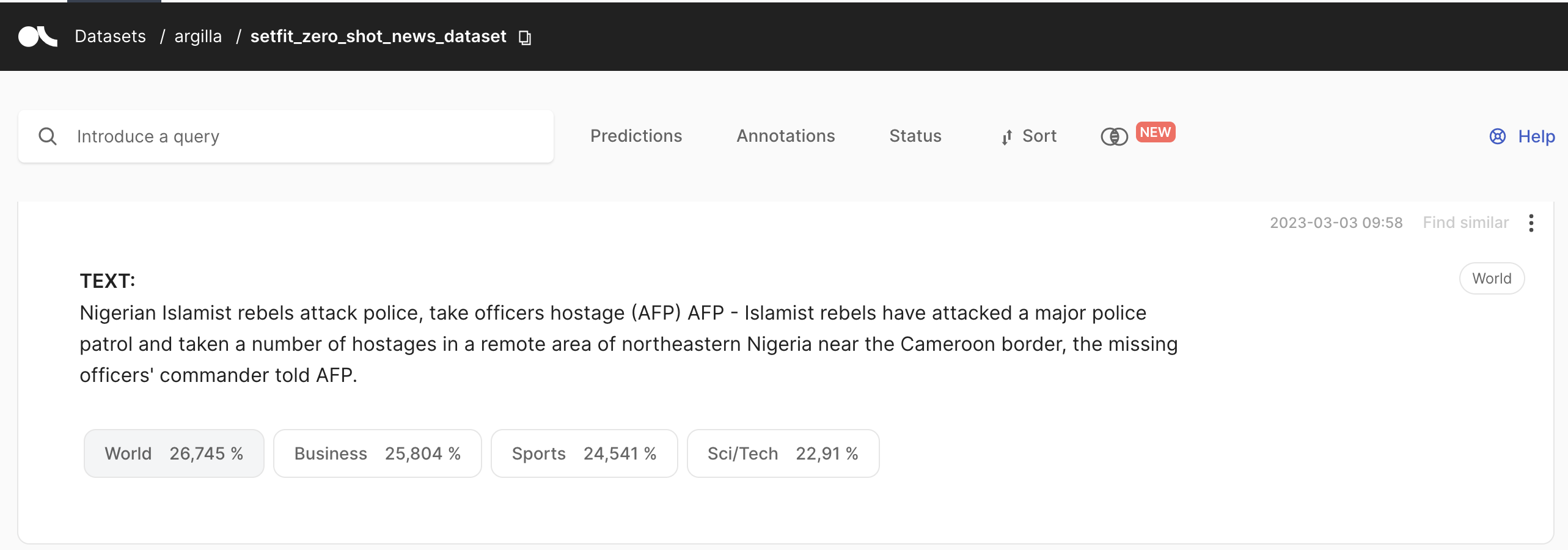 Model comparison demo